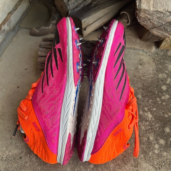 New Balance Xc5kV5 Vibrant Pink & Orange Track Spike racing cleats Sz-8. P - Picture 5 of 10